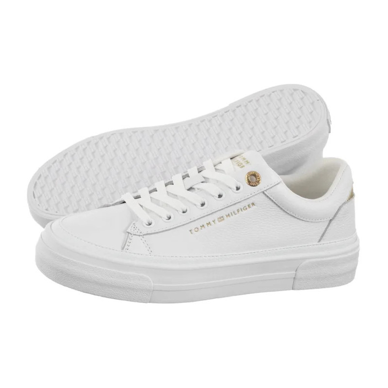 Tommy Hilfiger TH Foxing Platform Leather White FW0FW09018 YBS (TH1421-a) kingad