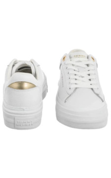 Tommy Hilfiger TH Foxing Platform Leather White FW0FW09018 YBS (TH1421-a) kingad