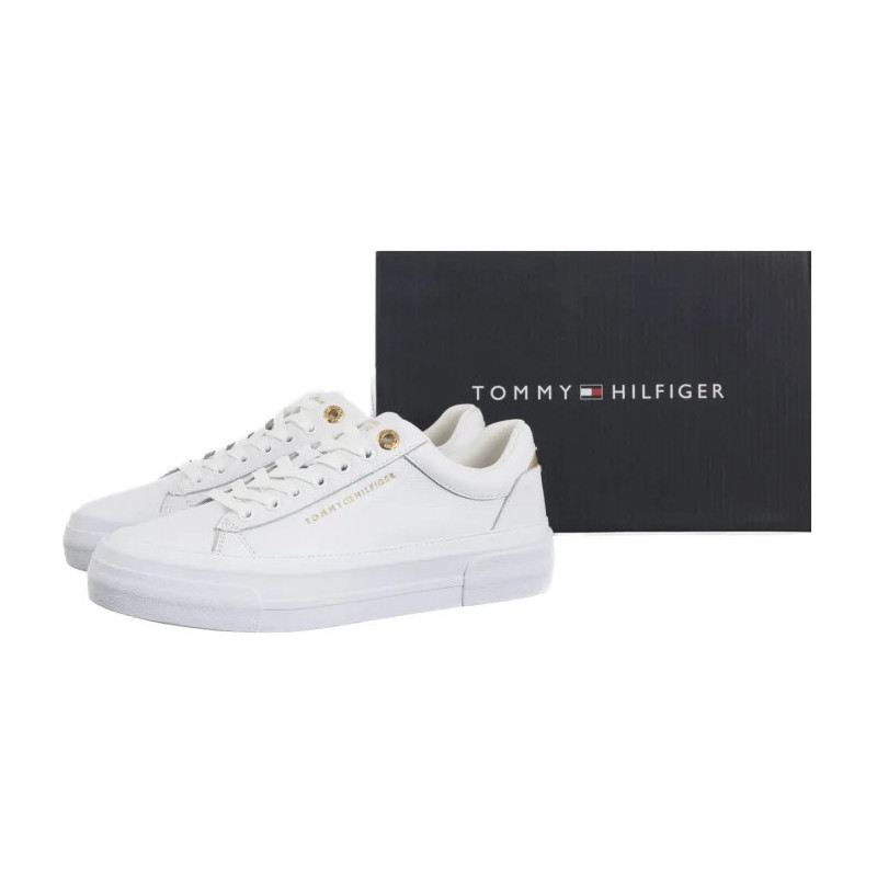 Tommy Hilfiger TH Foxing Platform Leather White FW0FW09018 YBS (TH1421-a) kingad