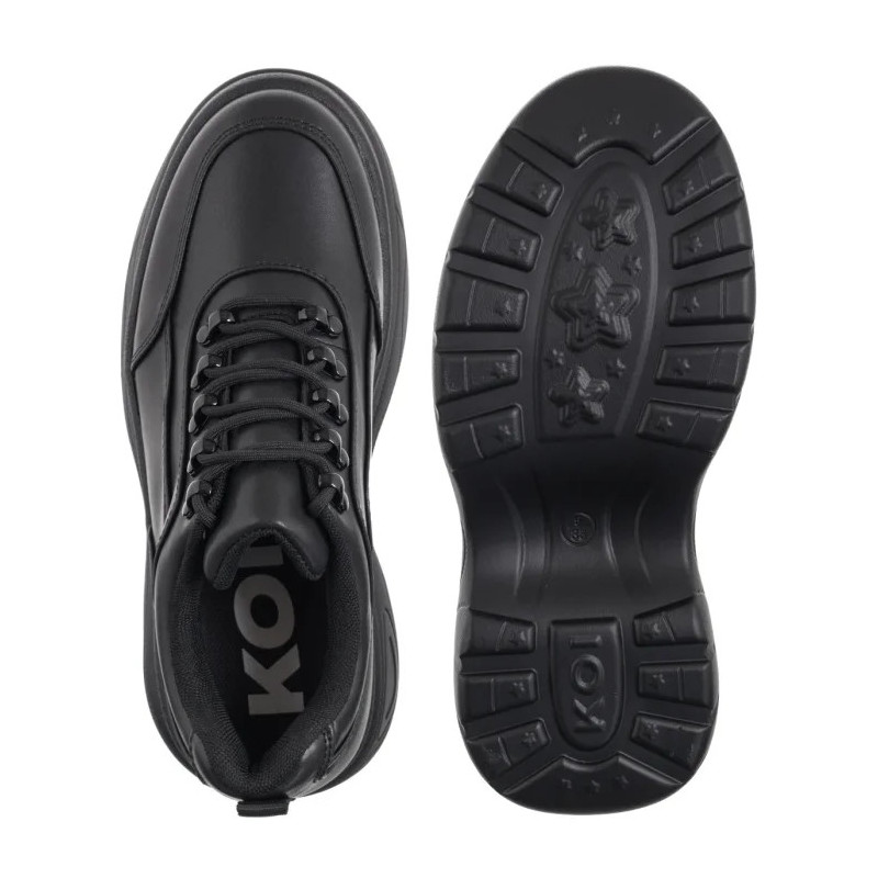 Koi Footwear Jennie Striker Chunky Bubble Trainers Black KA00333958 (KO7-a) kingad
