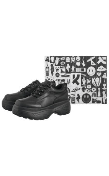 Koi Footwear Jennie Striker Chunky Bubble Trainers Black KA00333958 (KO7-a) kingad