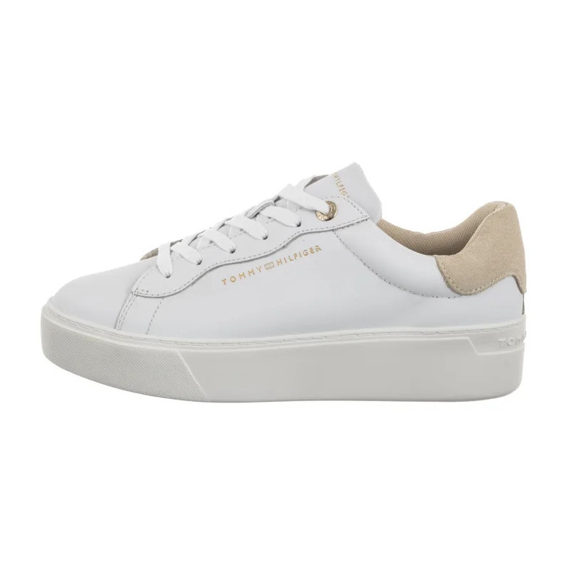 Tommy Hilfiger Chic Platform Cupsole Sneaker White/Soft Cream FW0FW09021 0K4 (TH1425-a) kingad