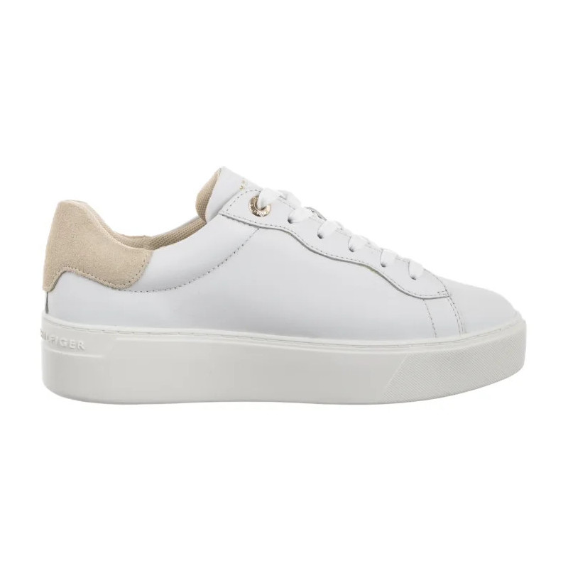 Tommy Hilfiger Chic Platform Cupsole Sneaker White/Soft Cream FW0FW09021 0K4 (TH1425-a) kingad