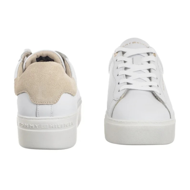 Tommy Hilfiger Chic Platform Cupsole Sneaker White/Soft Cream FW0FW09021 0K4 (TH1425-a) kingad