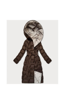 LONG JACKET WITH HOOD BLACK (PM7231) striukė