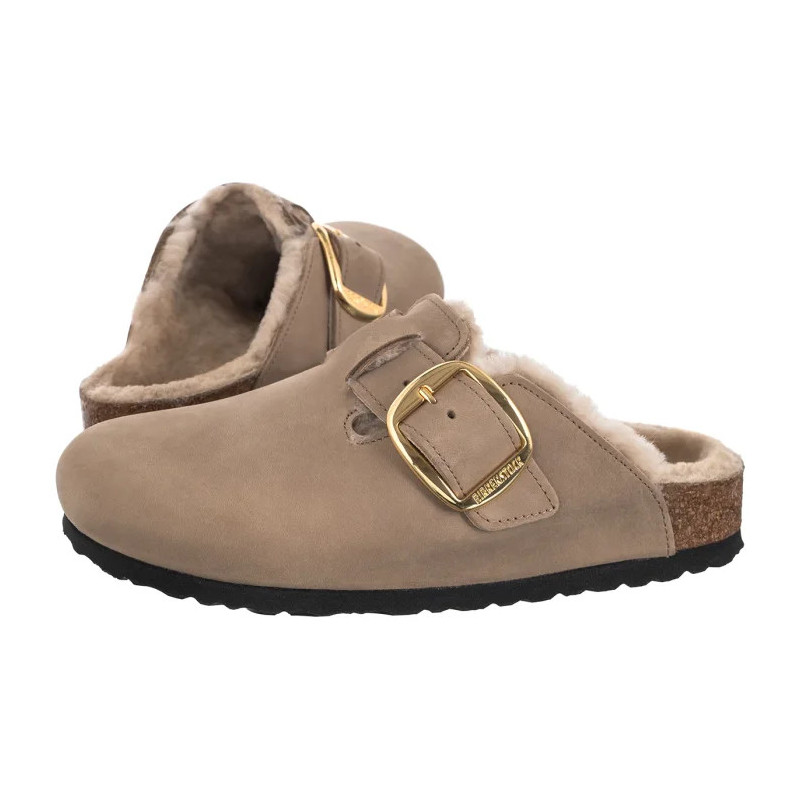 Birkenstock Boston Big Buckle Shearling Tabacco Brown 1030444 (BK343-a) Naiste kingad/klappide klapid
