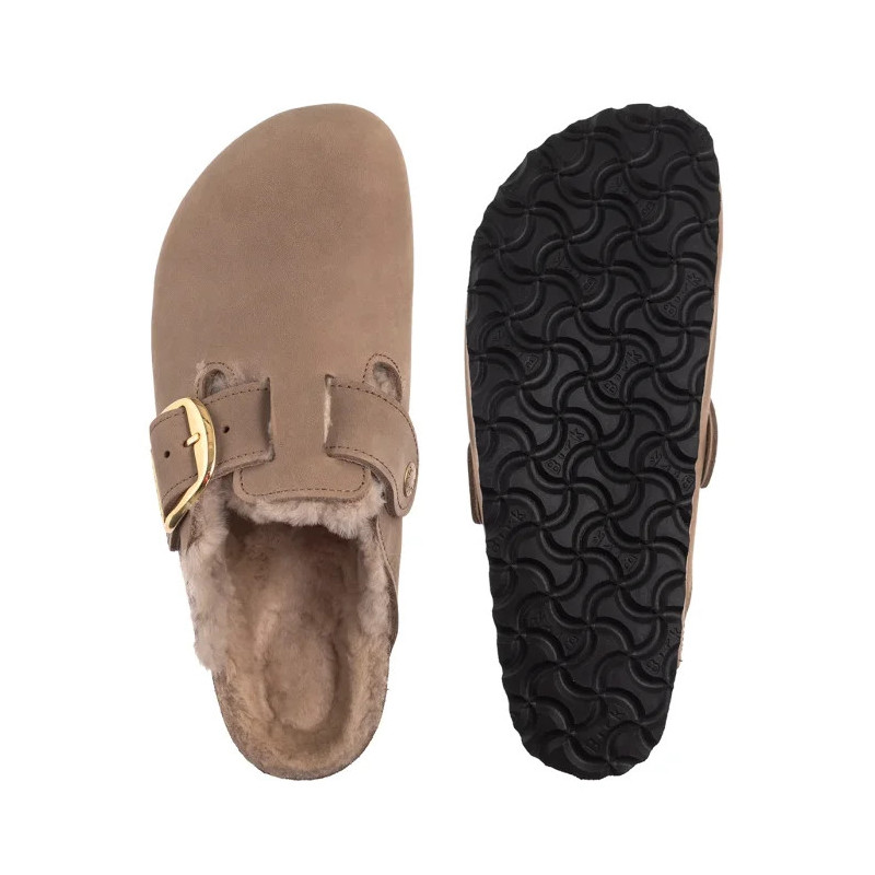 Birkenstock Boston Big Buckle Shearling Tabacco Brown 1030444 (BK343-a) Naiste kingad/klappide klapid