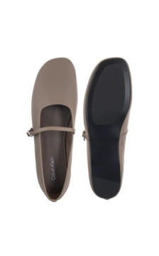 Calvin Klein Oblique Ballerina Mj Lth Hdw Desert Taupe HW0HW02847 PBO (CK718-a) baleriinid