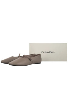 Calvin Klein Oblique Ballerina Mj Lth Hdw Desert Taupe HW0HW02847 PBO (CK718-a) baleriinid