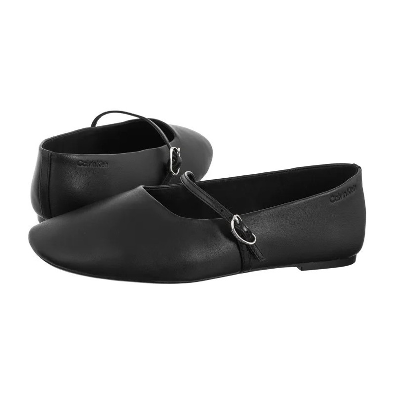 Calvin Klein Oblique Ballerina Mj Lth Hdw Black HW0HW02847 BEH (CK718-b) baleriinid