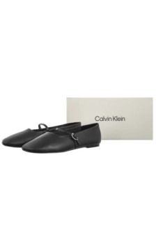 Calvin Klein Oblique Ballerina Mj Lth Hdw Black HW0HW02847 BEH (CK718-b) baleriinid