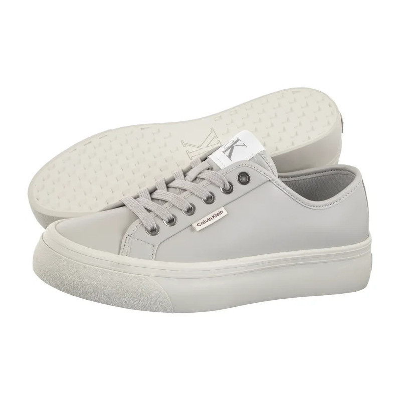 Calvin Klein Vulc Flatf Lace Up Lth Moonstruck/Dk Ecru YW0YW01932 PDJ (CK720-a) spordijalatsid
