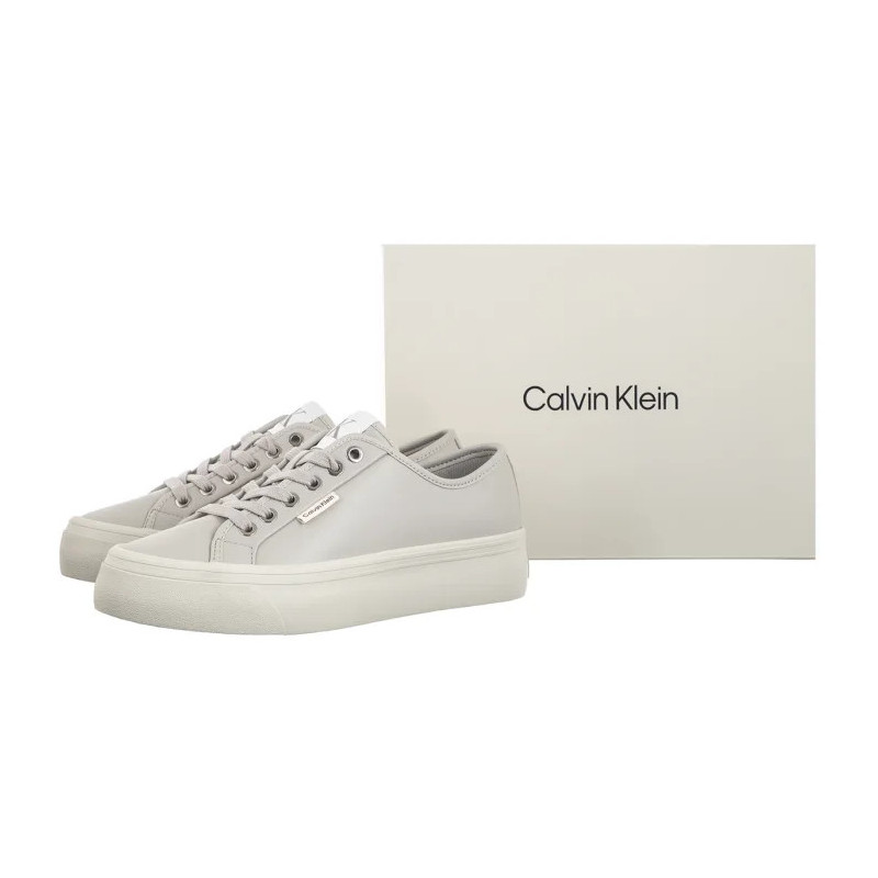 Calvin Klein Vulc Flatf Lace Up Lth Moonstruck/Dk Ecru YW0YW01932 PDJ (CK720-a) spordijalatsid