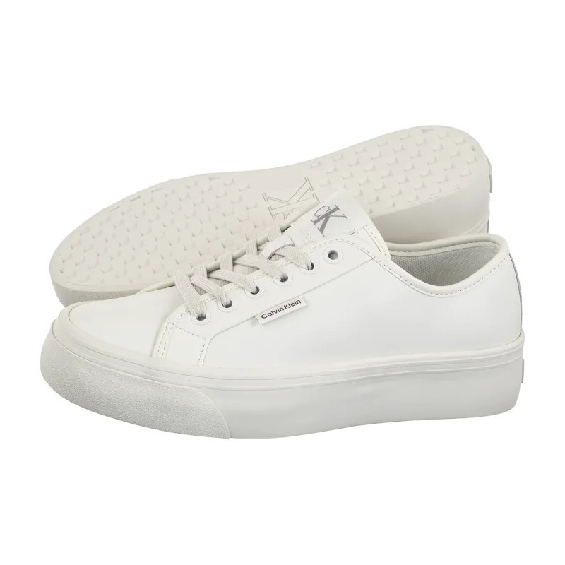 Calvin Klein Vulc Flatf Lace Up Lth Lily White YW0YW01932 YAJ (CK720-b) spordijalatsid
