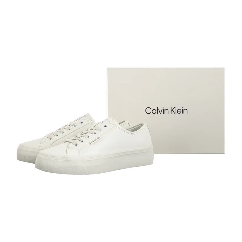 Calvin Klein Vulc Flatf Lace Up Lth Lily White YW0YW01932 YAJ (CK720-b) spordijalatsid
