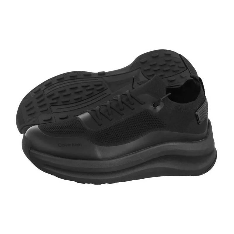Calvin Klein Chunky Runner Lace Up Sock Knit Triple Black YM0YM01457 0GJ (CK726-a) spordijalatsid