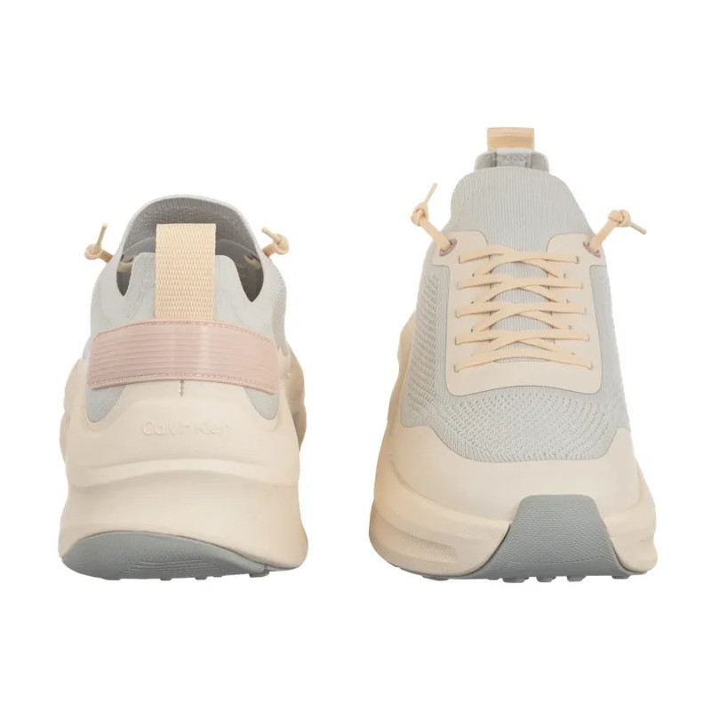 Calvin Klein Chunky Runner Lace Up Sock Knit Vaporous White/Light Cashew YW0YW02033 PF6 (CK725-a) kingad