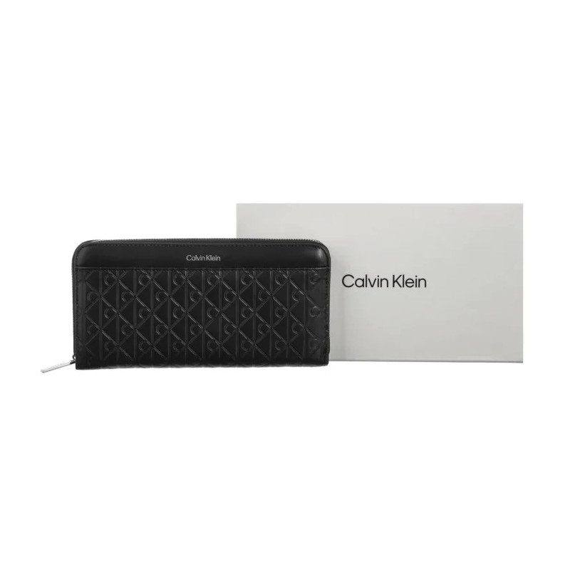 Calvin Klein Emblem Aop Embossed Long Wallet LV04F1097G UB1 (CK722-b) käekott