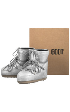 Moon Boot Icon Low Glitter Silver 1409440 H001 (MB66-b) kingad