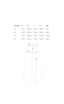 M862 Długie spodnie letnie - czarne