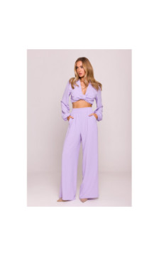 M862 Długie spodnie letnie - fiołkowe