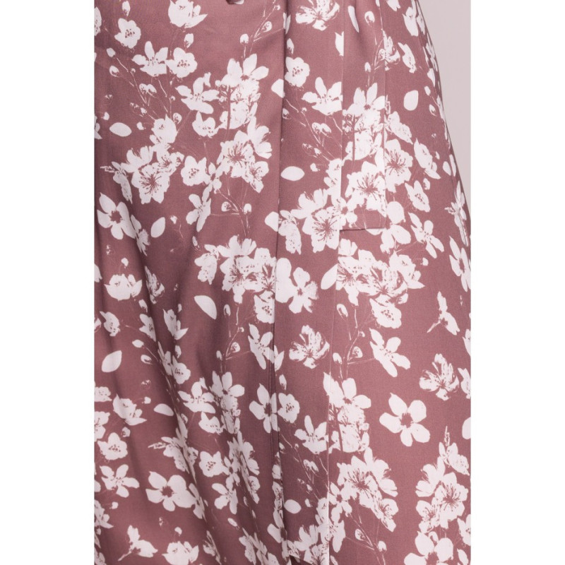 S405 Sukienka kopertowa maksi we wzór - model 2