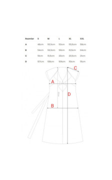 S411 Sukienka z żabotem - beżowa