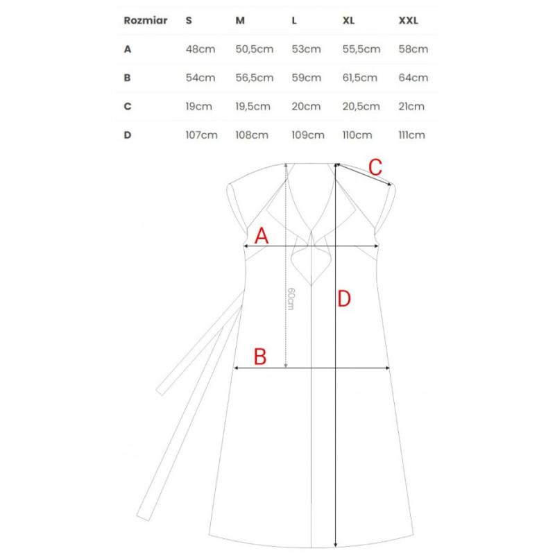 S411 Sukienka z żabotem - beżowa