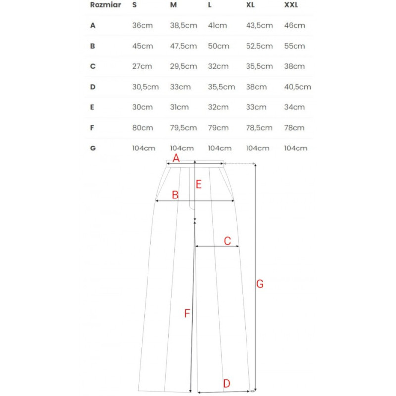 M875 Spodnie z szerokimi nogawkami - brązowe