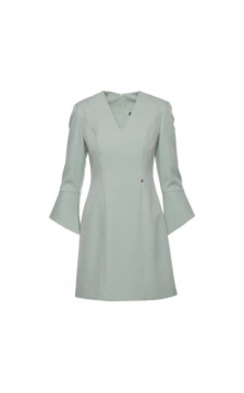 M876 Sukienka z szerokimi mankietami - miętowa