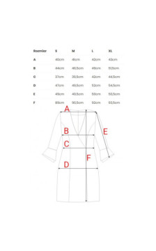 M877 Sukienka we wzór z szerokimi mankietami - model 3