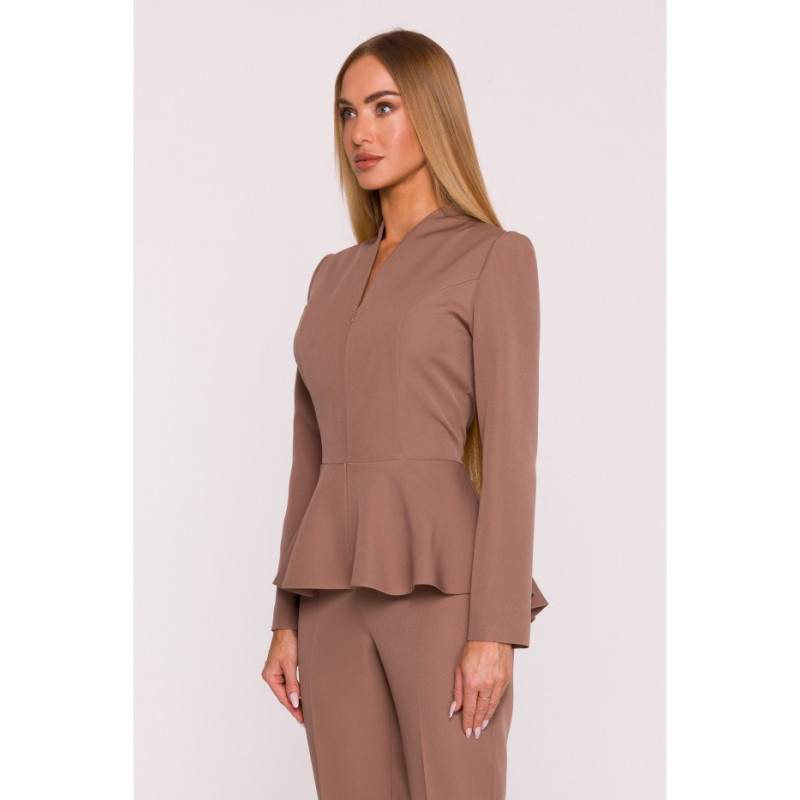 M878 Kombinezon z baskinką - mokka