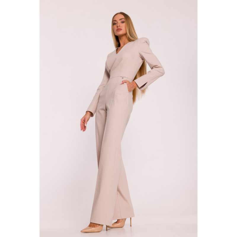 M883 Kombinezon denim - beżowy