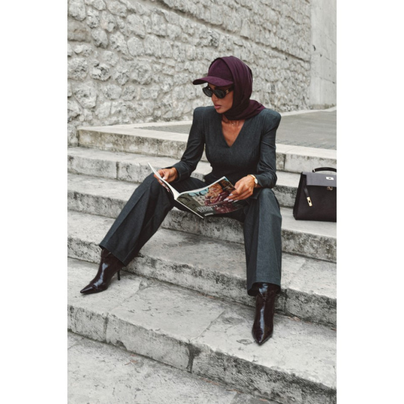 M883 Kombinezon denim - grafitowy