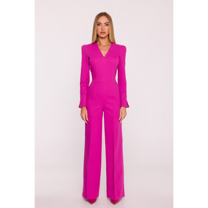 M883 Kombinezon denim - różowy