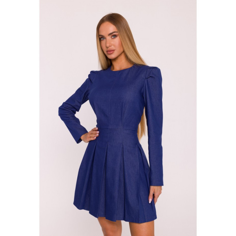 M884 Sukienka denim - niebieska