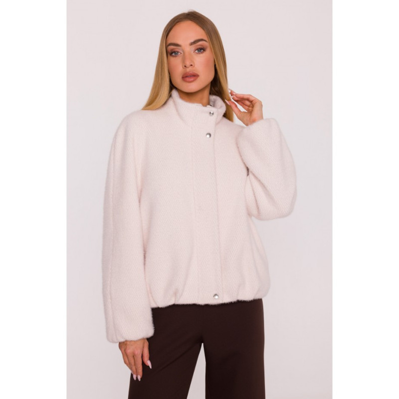 M885 Kurtka z płaszczowej dzianiny - beżowy