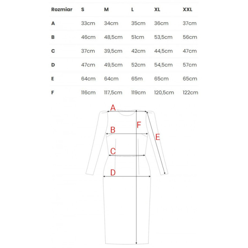 S412 Sukienka ołówkowa z ozdobnymi ramionami - kość słoniowa