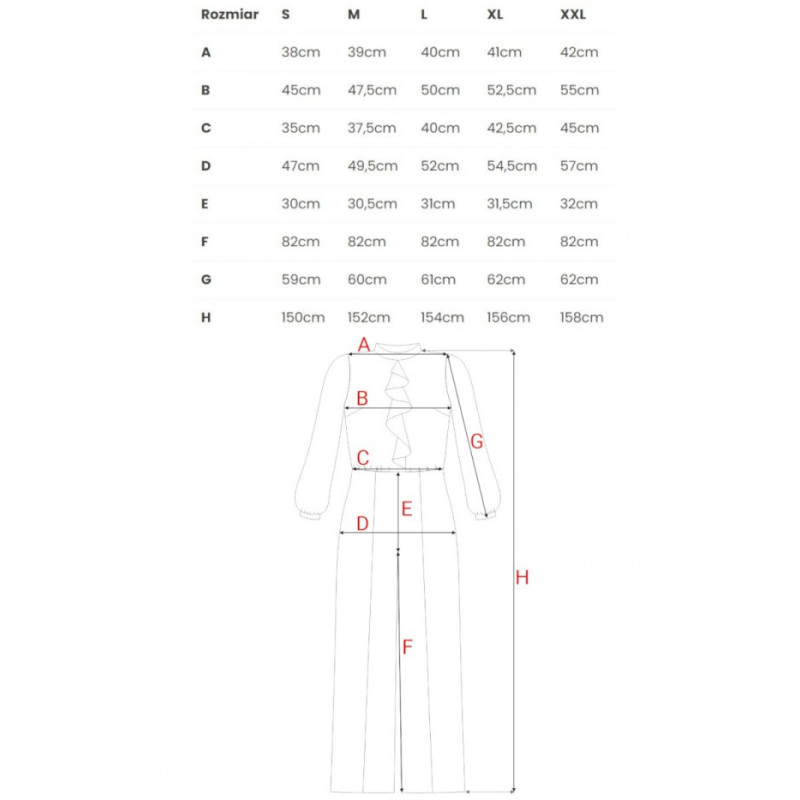 S420 Kombinezon z żabotem - beżowy
