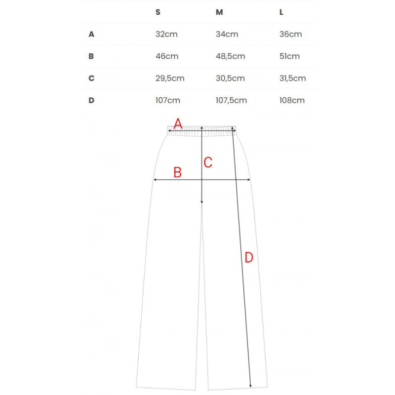 B300 Spodnie z dzianiny prążkowanej - gorzka czekolada