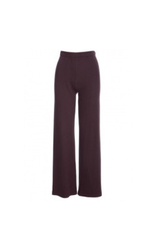 B300 Spodnie z dzianiny prążkowanej - gorzka czekolada