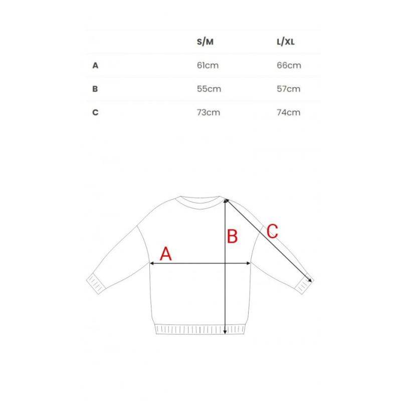 B303 Bluza z dzianiny z nadrukiem - model 2