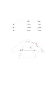 B306 Bluza oversize z rozcięciami - waniliowa