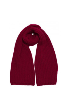 M896 Szal splot prążkowany - bordowy