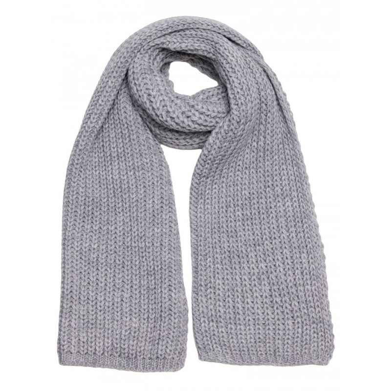 M896 Szal splot prążkowany - szary