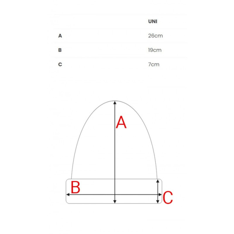 M897 Czapka splot warkocz - szara