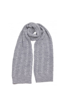 M898 Szal splot warkocz - szary