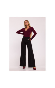 M875 Spodnie z szerokimi nogawkami - czarne