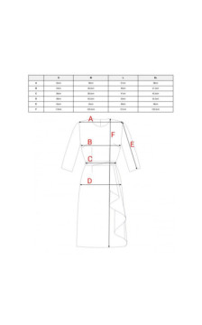 S425 Sukienka z falbaną - czarna