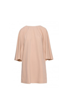 S426 Sukienka z rękawami kimonowymi - beżowa